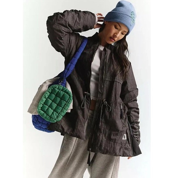 Free People Movement Tricked Out Trek Jacket Coat Drawstring Gorpcore Sz Medium - Picture 2 of 12